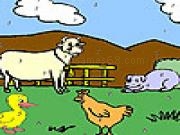 Spielen Funny farm animals coloring