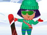 Spielen Dora ski winter dressup
