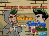 Spielen American dragon jake long online coloring game