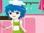 Spielen Cooking cake in cute kitchen