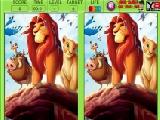 Spielen Lion king spot the difference