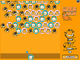 Spielen Garfield and friends: bubbleshooter