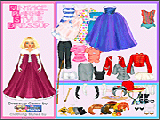 Play Vintage style barbie dressup now