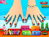 Play Sarah's christmas nail art now