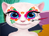Spielen Talking angela face painting