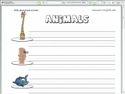 Spielen Animals 2 writing