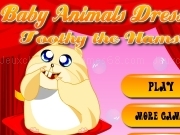Spielen Baby animals dress up - Toothy the hamster