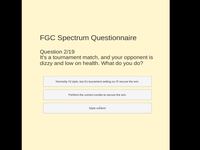 Spielen FGC Spectrum questionnaire
