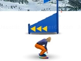 Snowbord slalom