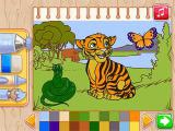 Spielen Color me jungle animals