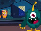 Spielen Funny monsters jigsaw