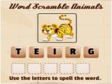 Spielen Word scramble animals