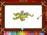 Spielen Chinese dragons coloring