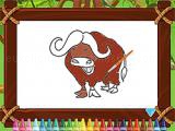 Spielen Funky animals coloring