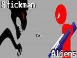 Spielen Stickman vs aliens