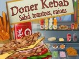 Spielen Doner kebab : salad tomatoes onions