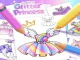 Spielen Princess coloring glitter for girl now