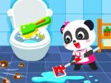 Spielen Baby panda house cleaning now