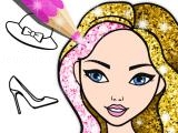 Spielen Fashion coloring book glitter now