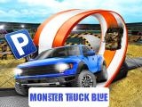 Spielen Monster-truck-parking free 3d blue now