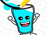 Spielen Happy glass : fill the glass by draw lines now
