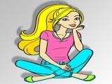 Spielen Barbie coloring game now