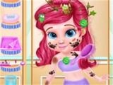 Spielen Messy little mermaid makeover-game now