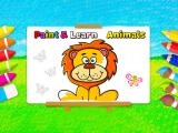 Spielen Paint and learn animals now