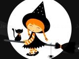 Spielen Cute halloween witches jigsaw now