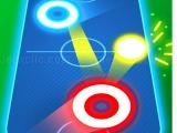Spielen Air hockey glow: 2 players now