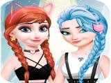Spielen Elsa and anna dress up makeup now