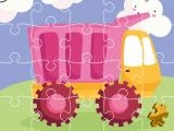 Spielen Cute kids trucks jigsaw now