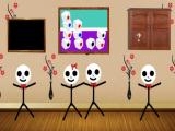 Spielen Scary stickman house escape now