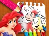 Spielen The little mermaid coloring book now