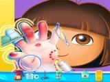 Spielen Dora hand doctor fun games for girls online now