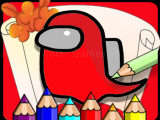 Spielen Coloring book for amoung us now
