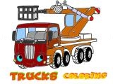 Spielen Funny trucks coloring now