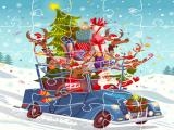 Spielen Xmas trucks jigsaw now