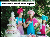 Spielen Children's sweet cake jigsaw now