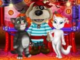 Spielen Talking tom and angela halloween party now