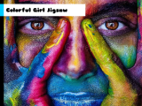 Spielen Colorful girl jigsaw now