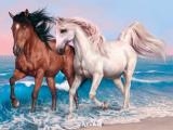 Spielen Animals jigsaw puzzle - horses now