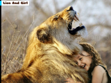 Spielen Lion and girl jigsaw now