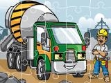 Spielen Construction trucks jigsaw now