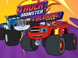 Spielen Blaze monster truck coloring book now