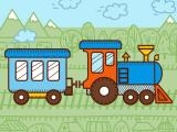 Spielen Trains for kids coloring now