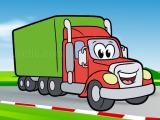 Spielen Happy trucks coloring now