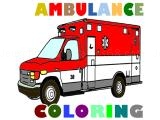 Spielen Ambulance trucks coloring pages now