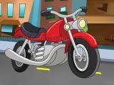 Spielen Cartoon motorbike jigsaw now