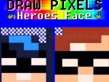 Spielen Draw pixels heroes face now